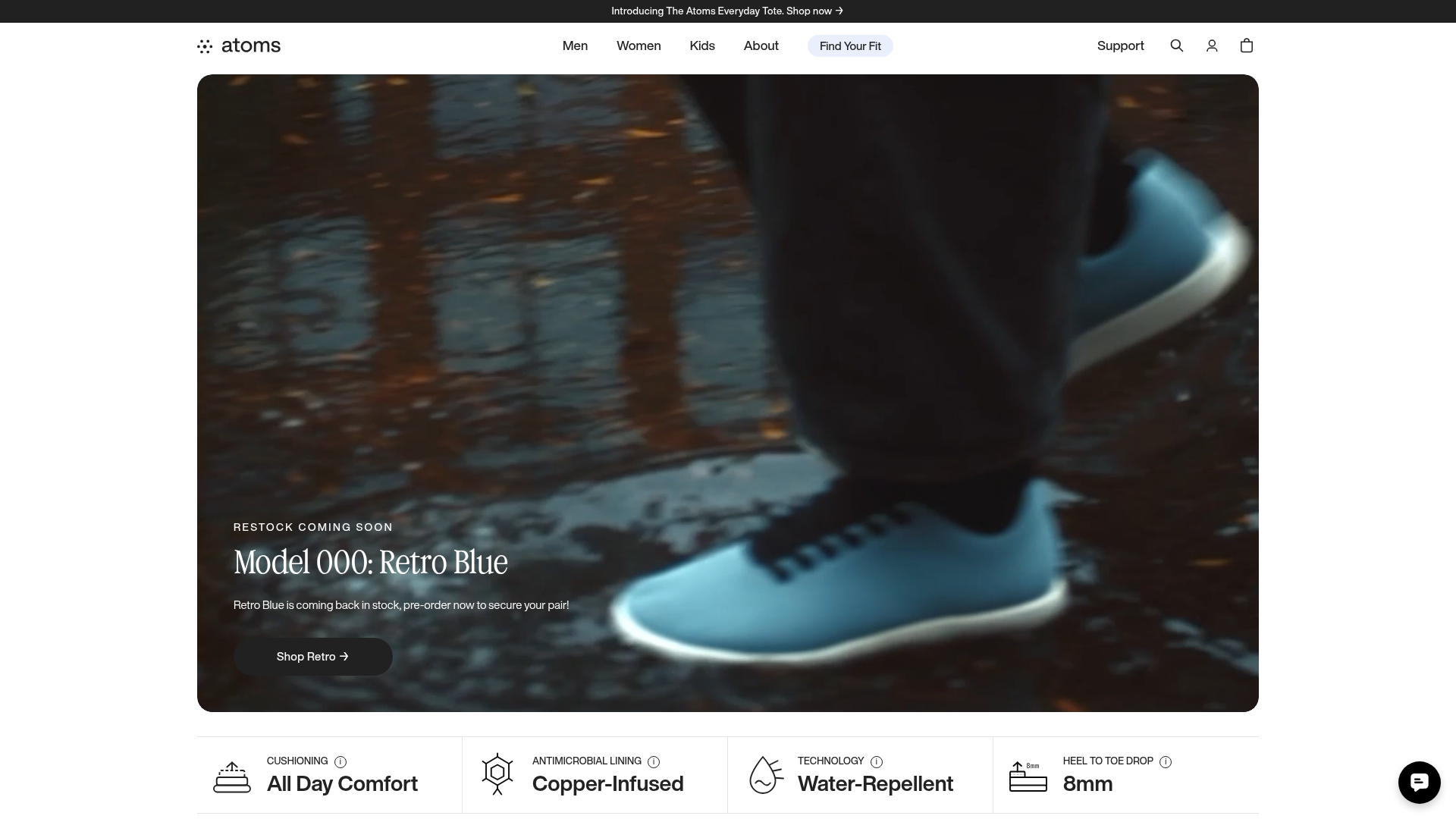 ATOMS, Footwear & commerce