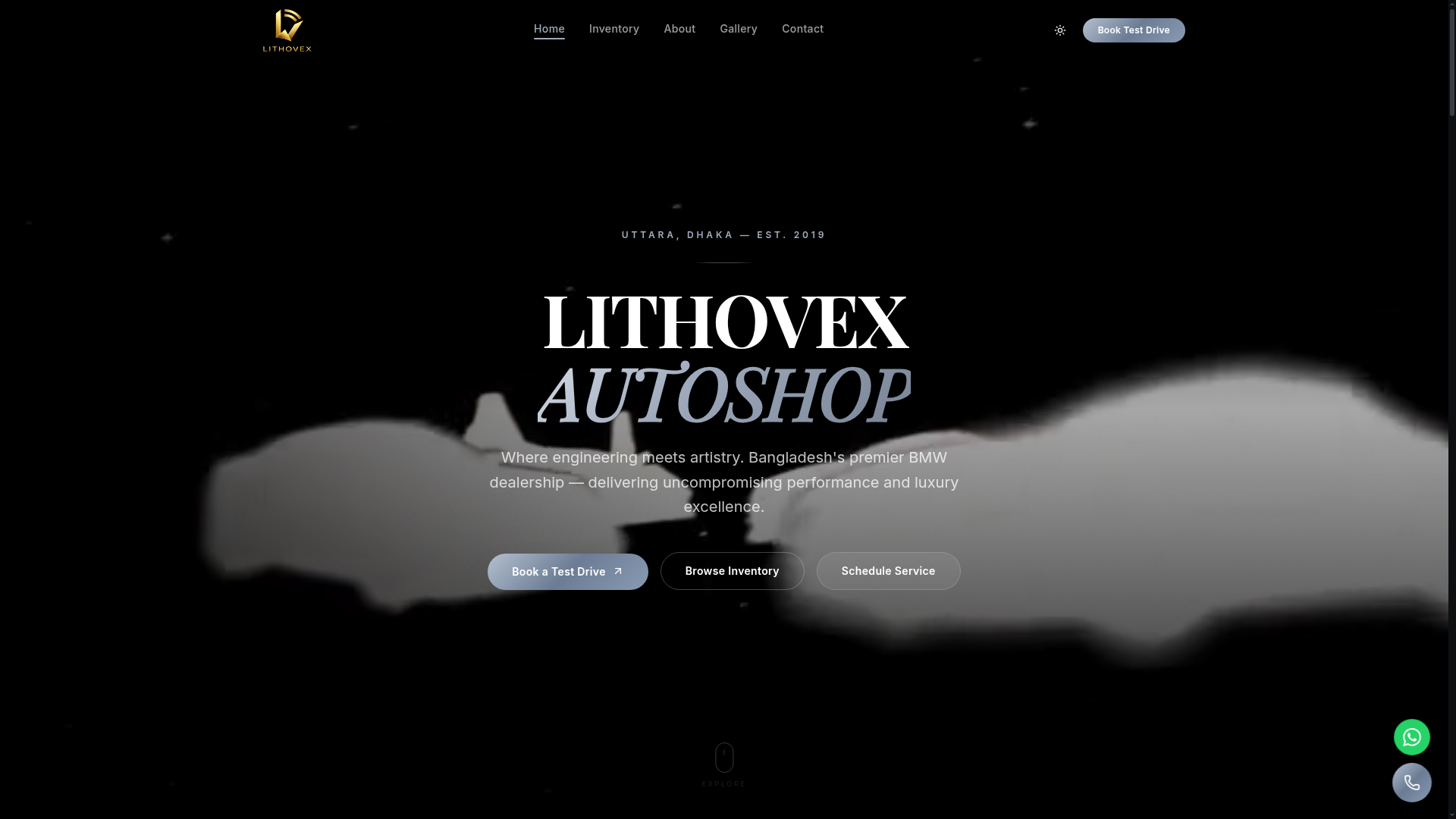 Lithovex Autoshop, Automotive web platform